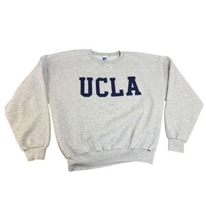 Vintage 90's Russell Athletic UCLA Sweatshirt Mens XL Gray Crewneck Heather